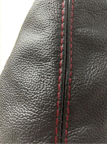 The Custom Stitch Replacement Genuine Italian Real Leather Shift Boot Cover Skin For 2004 2005 2006 Pontiac GTO Tailor Made - not Universal (Made In USA) (Red Stitch) in Saudi Arabia