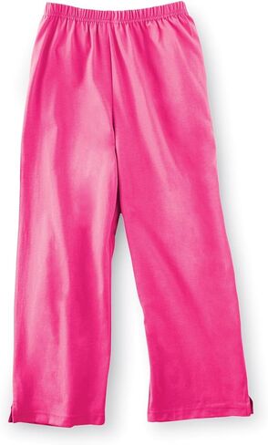 Collections Etc Elastic Waist Comfortable Cropped Capri Pants in Saudi Arabia