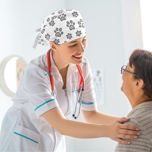 قلب جراحي قلب رمادي مع أزرار/شعر قوس خشور للشعر الطويل in Kuwait