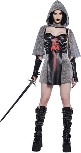 Dolls Kill Medieval Knight Womens Costume - Renaissance Outfit by Trickz N' Treatz - XX-Small in Saudi Arabia