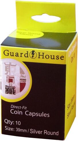 1-Oz American Gold Eagle Direct-Fit Coin Capsules - Retail Pack of 10 in Saudi Arabia