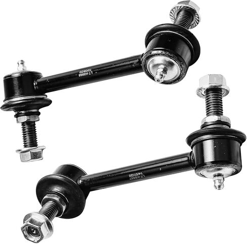 Detroit Axle-مجموعة أذرع التحكم العلوية الخلفية لعام 2002-2009 Chevy Trailblazer SSR GMC Envoy Buick Rainier 9-7x Bravada 2004-2007 Ascender ، 2 أذرع التحكم العليا 2 قضبان التأثير in Kuwait