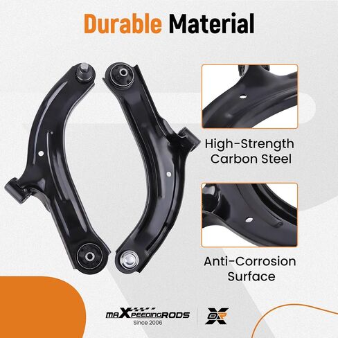 maXpeedingrods 2Pc Front Lower Control Arm w/Ball Joint for Nissan Versa 2007-2012 Nissan Cube 2009-2014, K620566 K620567 in Saudi Arabia