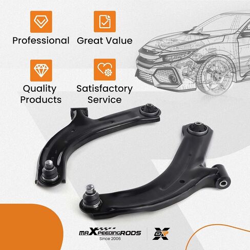 maXpeedingrods 2Pc Front Lower Control Arm w/Ball Joint for Nissan Versa 2007-2012 Nissan Cube 2009-2014, K620566 K620567 in Saudi Arabia