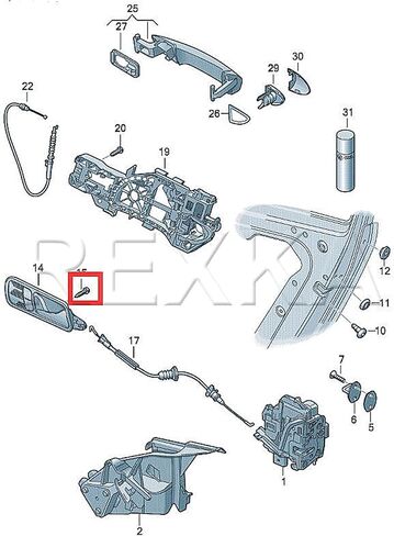 Rexka 10pcs Interior Door Handle Screw Trim Panel Torx Truss Head Bolt N90918701 for VW N-909-187-01 A3 A4 A5 A6 A7 A8 Q5 Q7 Q8 Golf Passat Tiguan in Saudi Arabia