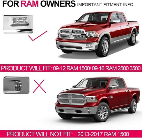 مجموعة مصابيح الضباب الأمامية G-Plus متوافقة مع Dodge RAM 1500 2009-2012/RAM 2500 3500 2010-2018 مصابيح قيادة عدسة الدخان مع قوس + H10 12V 42W مصابيح الهالوجين in Kuwait