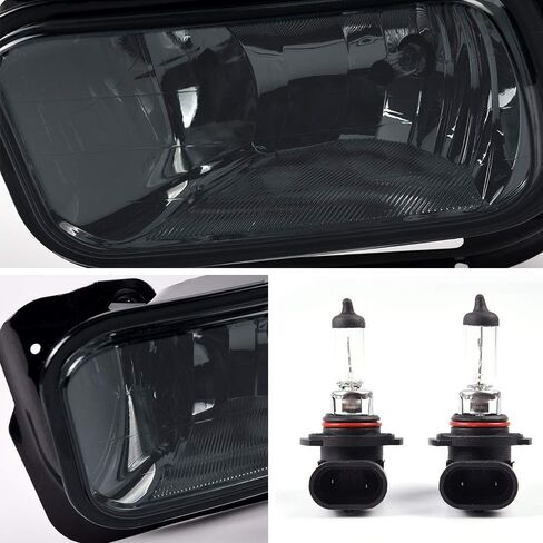 مجموعة مصابيح الضباب الأمامية G-Plus متوافقة مع Dodge RAM 1500 2009-2012/RAM 2500 3500 2010-2018 مصابيح قيادة عدسة الدخان مع قوس + H10 12V 42W مصابيح الهالوجين in Kuwait