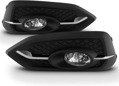ACANII - For 2014-2015 Honda Civic Coupe 2Dr Fog Lights Bumper Lamps w/Switch+Bulbs Assembly Driver & Passenger Side in Saudi Arabia
