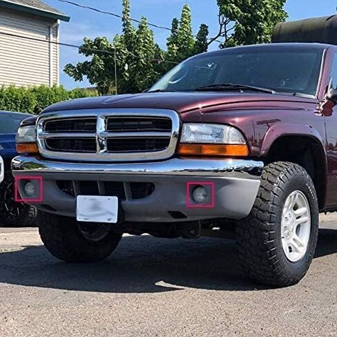 G-PLUS Front Fog Lights Assembly Compatible with Dodge Ram 1500 2009-2012/Ram 2500 3500 2010-2018 Smoke Lens Driving Lamps w/Bracket + H10 12V 42W Halogen Bulbs in Saudi Arabia