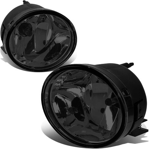 Auto Dynasty Fog Lights Assembly Compatible with 2005-2015 Nissan Titan Armada, Fog Lamp Replacement, Driver Passenger Side, Smoked Lens in Saudi Arabia