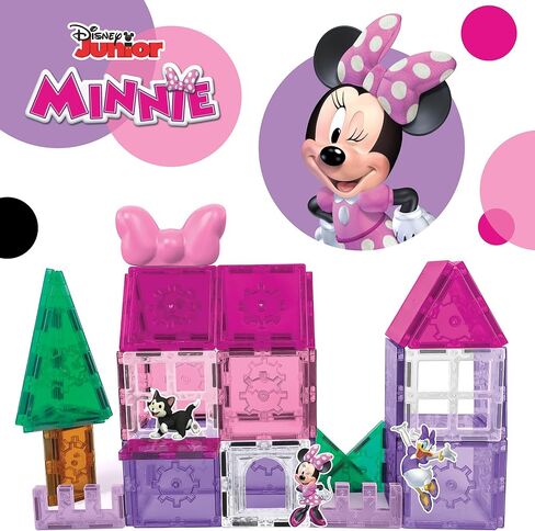 Tytan Tiles مرخص رسميًا من Disney Junior Minnie Mouse Magnetic Building Set 42 قطعة ، ومصنفات تعليمية قوية/Steam ، واللعب الهندسي الإبداعي ، والتعرف على النمط ، والأعمار 3+ in Kuwait