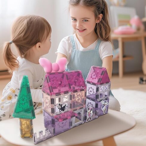Tytan Tiles مرخص رسميًا من Disney Junior Minnie Mouse Magnetic Building Set 42 قطعة ، ومصنفات تعليمية قوية/Steam ، واللعب الهندسي الإبداعي ، والتعرف على النمط ، والأعمار 3+ in Kuwait