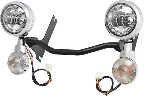 TCMT 4.5" LED Spot Passing Lights Turn Signals Lamp Driving Fog Spot Light Bar Fit For Harley Fit For Harley Touring Road Glide Street Glide Road King Electra Glide Ultra Classic 1994-2024 in Saudi Arabia