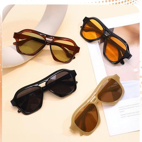4pcs نظارات شمسية مربعة مربعة للنساء للنساء رجالًا uv400 للجنسين ظلال كلاسيكية القيادة in Saudi Arabia