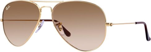 Ray-Ban RB3025 Aviator Sunglasses (58 mm, Gold Metal Frame/Light Brown Gradient Lens) in Saudi Arabia