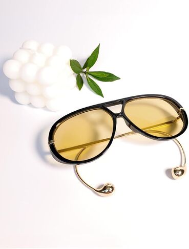 Oversized Aviator Sunglasses for Women, Fashion Large Big Frame Sun Glasses 2025 Designer Ladies Shades in Kuwait