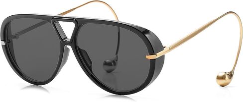 Oversized Aviator Sunglasses for Women, Fashion Large Big Frame Sun Glasses 2025 Designer Ladies Shades in Kuwait