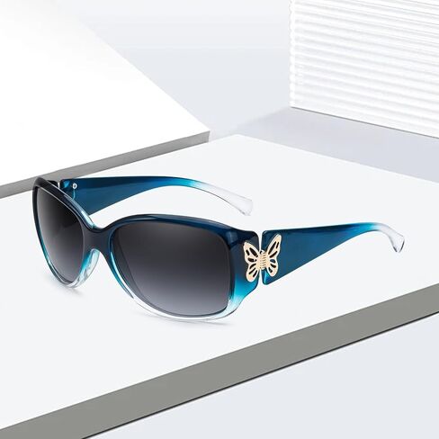 IGnaef Polarized Sunglasses for Women, Ladies Trendy Butterfly Decoration Driving Shades UV Protection IF2301 in Saudi Arabia