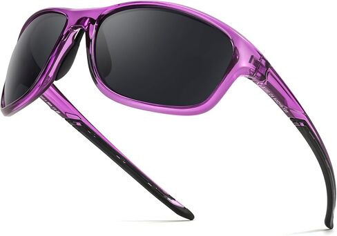 TJUTR Polarized Running Sunglasses for Women & Men, Wrap Around Sun Glasses with UV400 Protection for Sports TS8150 in Kuwait