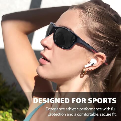 TJUTR Polarized Running Sunglasses for Women & Men, Wrap Around Sun Glasses with UV400 Protection for Sports TS8150 in Kuwait