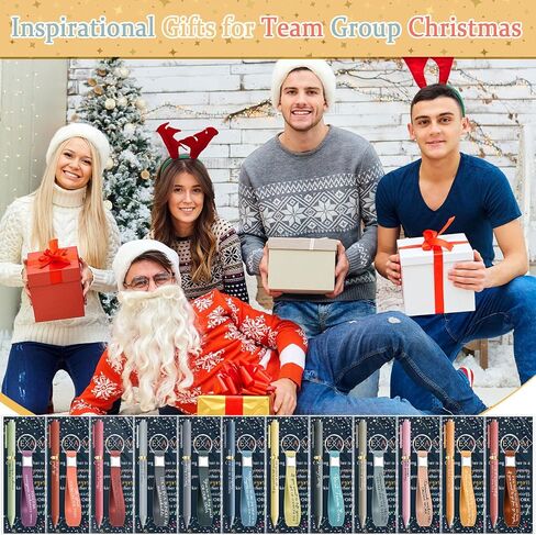 24 Set Team Appreciation Gifts Bulk Inspirational Silicone Keychains Pens Bookmarks with Opp Bags Christmas Thank You Gifts for Employee Coworker Staff Teamwork Gifts Office Party Favors in Saudi Arabia