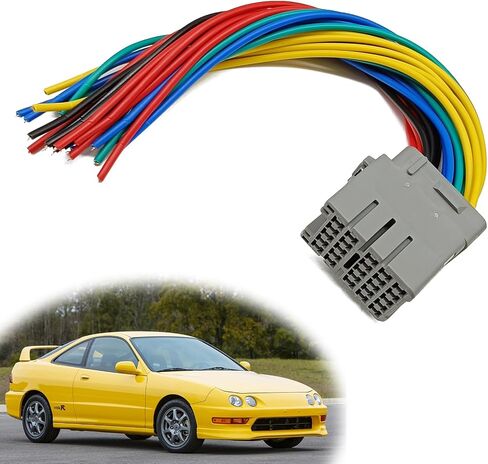 Door Connector Pigtail Wire Harness Front Driver Or Passenger Only Compatible with Honda Civic EK CRV Prelude Acura in Saudi Arabia