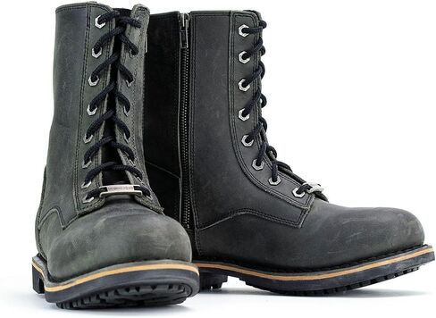 Milwaukee Leather MBM9065 Men's Black Lace-Up Boots-9 Boots-9 in Saudi Arabia