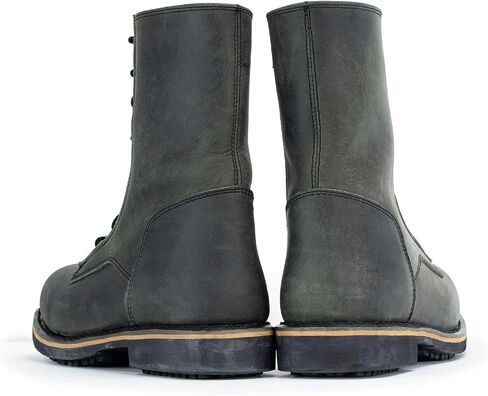Milwaukee Leather MBM9065 Men's Black Lace-Up Boots-9 Boots-9 in Saudi Arabia