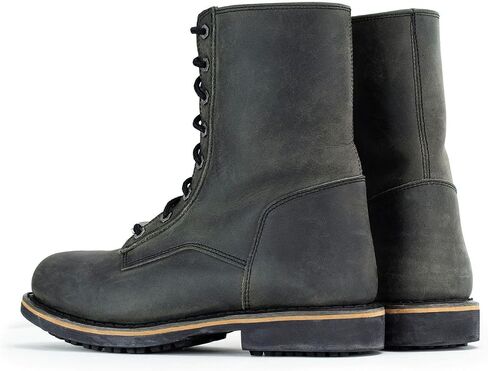Milwaukee Leather MBM9065 Men's Black Lace-Up Boots-9 Boots-9 in Saudi Arabia