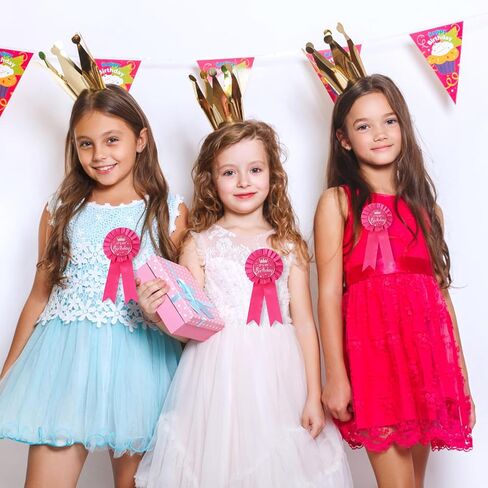 It’s My Birthday Brooch Pin, Satin Happy Birthday Ribbon Badge Button Ideal Themed Party Decorations Awards & Celebrations Supplies for Women and Men(Pink) in Saudi Arabia