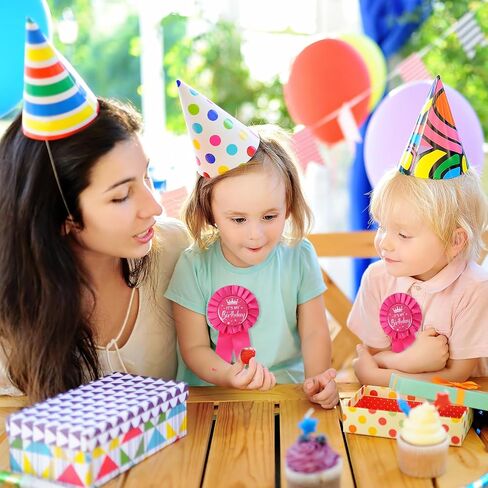 It’s My Birthday Brooch Pin, Satin Happy Birthday Ribbon Badge Button Ideal Themed Party Decorations Awards & Celebrations Supplies for Women and Men(Pink) in Saudi Arabia