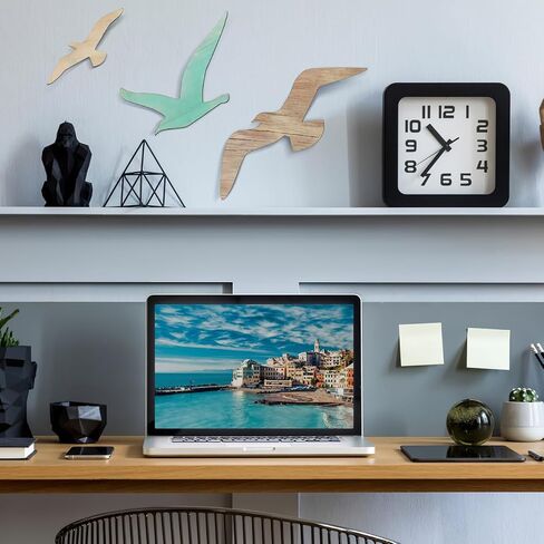 Cabilock Seagull Wall Hanging Decoration ، 3pcs Decor Wood Nautical Wall Decor in Saudi Arabia
