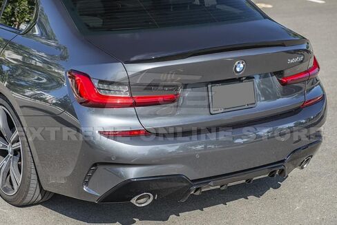 استبدال لعام 2019-present BMW G20 G28 330e 330i M-Sport | M -performance نمط ABS البلاستيك - مصد خلفي لامع لامع المصد الخلفي السفلي in Saudi Arabia