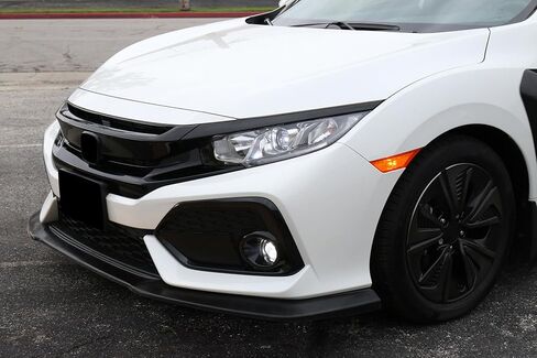 IKON MOTORSPORTS, Front Bumper Lip Compatible with 2017-2021 Honda Civic Hatchback Si Coupe Sedan, 10TH GEN GT Style Unpainted PU Air Dam Chin Spoiler in Saudi Arabia