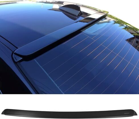 Ikon Motorsports ، Spoiler على السطح متوافق مع 1999-2005 BMW E46 3-SEREIS SEDAN 4DR ، AC AC غير مصبوغ ABS ABS WINDOW WIND in Saudi Arabia
