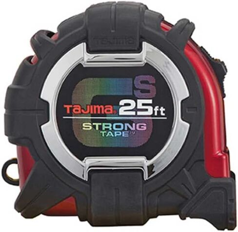 شريط Tajima قياس - SAE ومقياس القياس 25 قدم/7.5 م × 1.1 بوصة الشريط القياس GS -Lock مع حامل شفرة وحزام السلامة الأكريليك - GSSF -25/7.5MBW in Kuwait