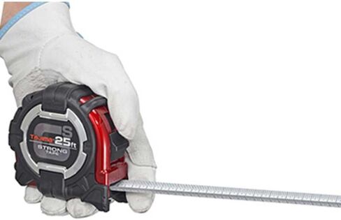 شريط Tajima قياس - SAE ومقياس القياس 25 قدم/7.5 م × 1.1 بوصة الشريط القياس GS -Lock مع حامل شفرة وحزام السلامة الأكريليك - GSSF -25/7.5MBW in Kuwait