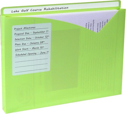 C-Line Write-On File Jackets, Playful Pops Design, Pack of 6 (63540) in Saudi Arabia