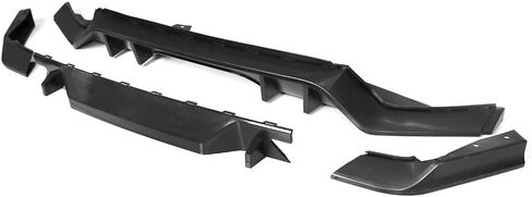 FREEMOTOR802 Compatible with 2017-2020 Honda Civic Hatchback Rear Bumper Diffuser TR Style Unpainted Black PP Spoiler in Saudi Arabia