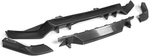FREEMOTOR802 Compatible with 2017-2020 Honda Civic Hatchback Rear Bumper Diffuser TR Style Unpainted Black PP Spoiler in Saudi Arabia
