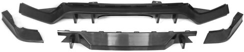 FREEMOTOR802 Compatible with 2017-2020 Honda Civic Hatchback Rear Bumper Diffuser TR Style Unpainted Black PP Spoiler in Saudi Arabia