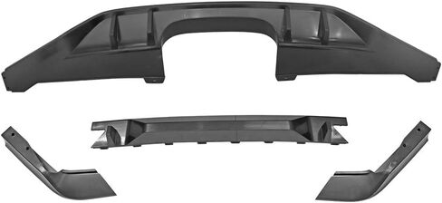 FREEMOTOR802 Compatible with 2017-2020 Honda Civic Hatchback Rear Bumper Diffuser TR Style Unpainted Black PP Spoiler in Saudi Arabia