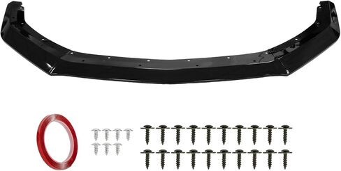 Front Bumper Lip - for Mustang GT EcoBoost 2024 2025, 3-Piece Front Lip Spoiler Air Chin Body Splitter, Not for Dark Horse (Bright Black) in Saudi Arabia