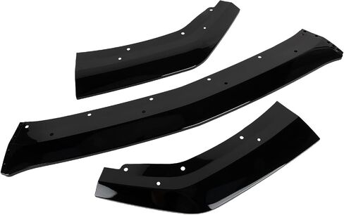 Front Bumper Lip - for Mustang GT EcoBoost 2024 2025, 3-Piece Front Lip Spoiler Air Chin Body Splitter, Not for Dark Horse (Bright Black) in Saudi Arabia