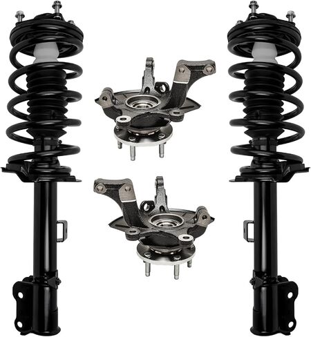 Detroit Axle-Front 4pc Knuckles Knuckles Kit for 05-12 Ford Escape ، 05-11 Mazda Tribute Mercury Mariner ، 2 مفاصل التوجيه ومحامل العجلات 2 Struts w/Coil Ringpension Suspension in Saudi Arabia