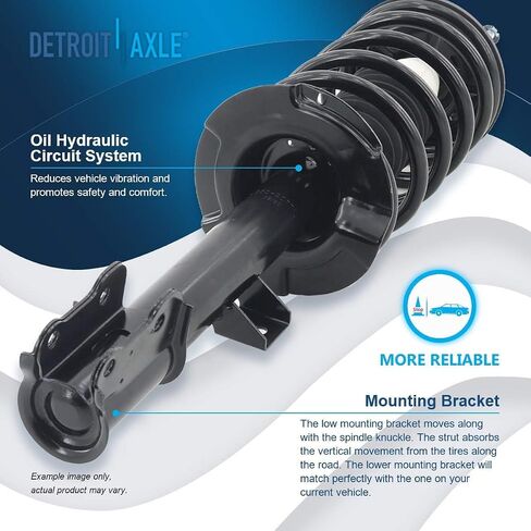 Detroit Axle-Front 4pc Knuckles Knuckles Kit for 05-12 Ford Escape ، 05-11 Mazda Tribute Mercury Mariner ، 2 مفاصل التوجيه ومحامل العجلات 2 Struts w/Coil Ringpension Suspension in Saudi Arabia