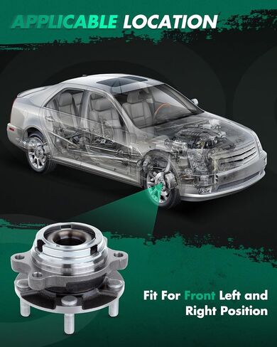 SCITOO 2 x Wheel Hub and Bearing Assembly Front for Nissan 513310 29513310 WA513310 WB513310 in Saudi Arabia