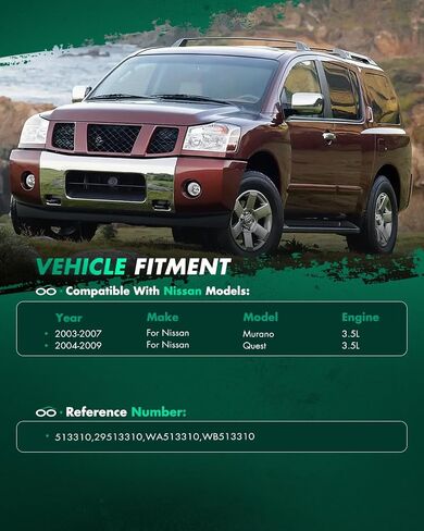 SCITOO 2 x Wheel Hub and Bearing Assembly Front for Nissan 513310 29513310 WA513310 WB513310 in Saudi Arabia