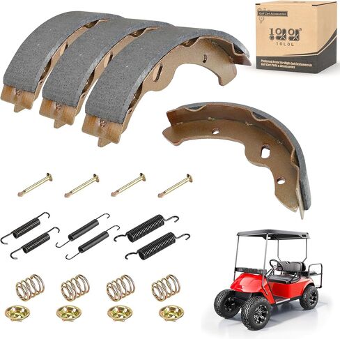 10L0L Golf Cart Cart Brake Shoes - Replacement Brake Pad for Yamaha G9-G28 (94-06) EZGO Medalist 1997+, EZGO TXT 1996+, ST 3500 Workhorse 96+ 27943G01 27945G01 70795G01 in Kuwait