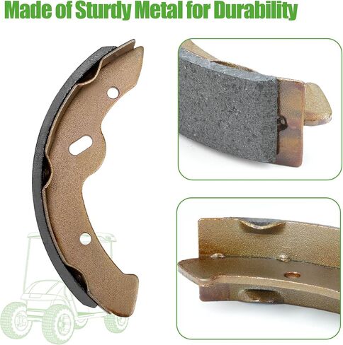 10L0L Golf Cart Cart Brake Shoes - Replacement Brake Pad for Yamaha G9-G28 (94-06) EZGO Medalist 1997+, EZGO TXT 1996+, ST 3500 Workhorse 96+ 27943G01 27945G01 70795G01 in Kuwait